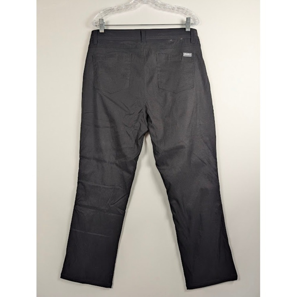 Eddie Bauer Fleece Lined Pants Mens 34x30 Black Hiking Outdoor EUC - Picture 2 of 10
